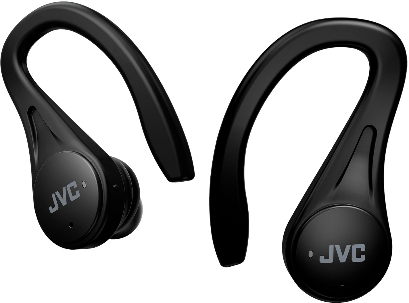 Angle View: JVC - Fitness True Wireless  Headphones - Black