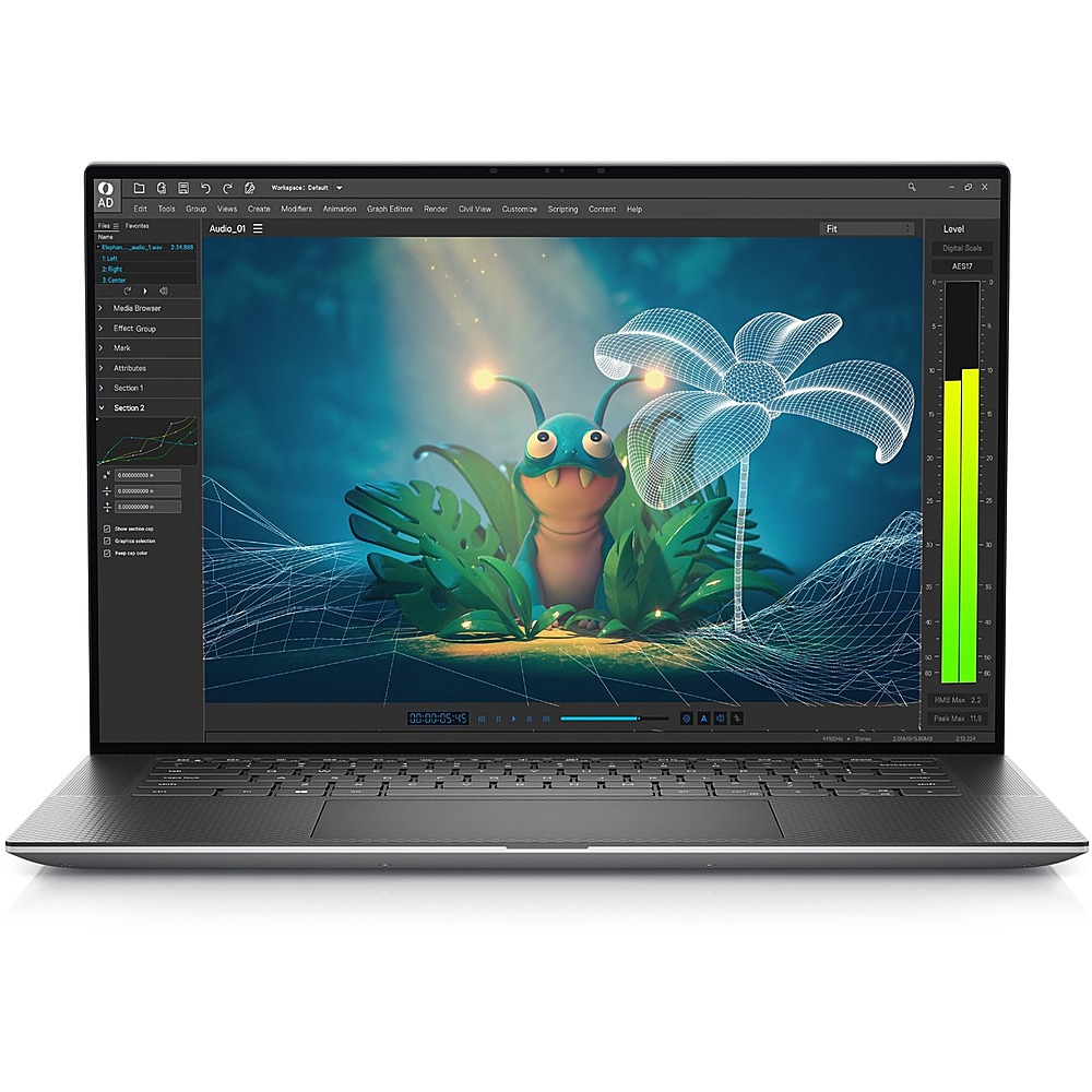 Dell – Precision 5000 15.6″ Laptop – Intel Core i7 – Memory – NVIDIA RTX A1000 – 512 GB SSD – Aluminum Titan Gray