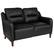 Front. Alamont Home - Newton Hill Living Room Loveseat - Black.