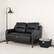 Alt View 2. Alamont Home - Newton Hill Living Room Loveseat - Black.