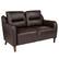 Front. Alamont Home - Newton Hill Living Room Loveseat - Brown.