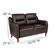 Alt View 3. Alamont Home - Newton Hill Living Room Loveseat - Brown.