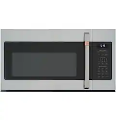 Café - 1.9 Cu. Ft. Over-the-Range Microwave with Sensor Cooking and Steam Cleaning - Stainless Steel - Front_Zoom
