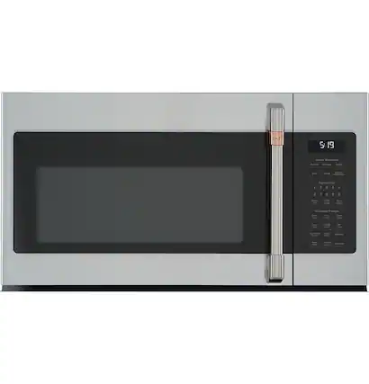 Front. Café - 1.9 Cu. Ft. Over-the-Range Microwave with Sensor Cooking - Stainless Steel.