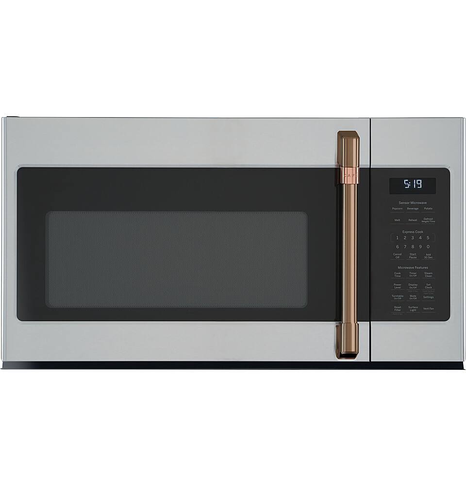 The image features a silver microwave with a digital display. The microwave has a timer that can be set to 99 seconds, and it has a sensor cooking option. The microwave is made by a company called Sharp, and it is a combination of a microwave and oven. The microwave is currently empty, with no food inside.