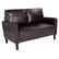 Front. Alamont Home - Asti Living Room Loveseat - Brown LeatherSoft.