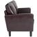 Alt View 3. Alamont Home - Asti Living Room Loveseat - Brown LeatherSoft.
