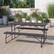 Alt View 12. Alamont Home - Folding Picnic Table - Charcoal.