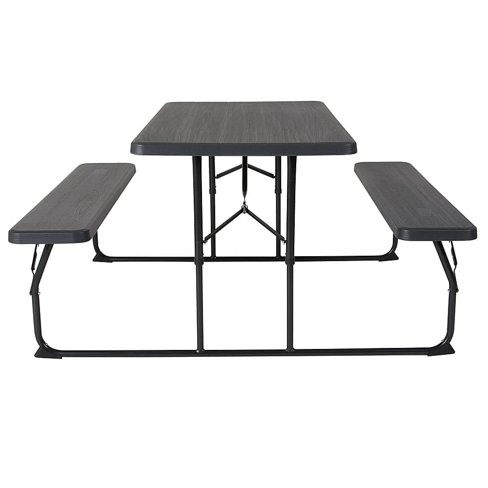Best Buy Alamont Home Folding Picnic Table Charcoal RBEBB1470FDGG