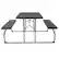 Alt View 14. Alamont Home - Folding Picnic Table - Charcoal.