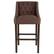 Alt View 12. Alamont Home - Carmel Series Transitional Tufted Walnut Barstool - Brown Fabric.
