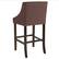 Alt View 14. Alamont Home - Carmel Series Transitional Tufted Walnut Barstool - Brown Fabric.