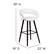 Alt View 15. Alamont Home - Brynn Series Contemporary Vinyl Barstool (set of 2) - White.