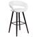 Alt View 17. Alamont Home - Brynn Series Contemporary Vinyl Barstool (set of 2) - White.