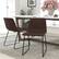 Alt View 12. Alamont Home - Butler 18" High Dining Chair - Dark Brown LeatherSoft/Black Frame.