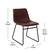 Alt View 13. Alamont Home - Butler 18" High Dining Chair - Dark Brown LeatherSoft/Black Frame.