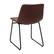 Alt View 14. Alamont Home - Butler 18" High Dining Chair - Dark Brown LeatherSoft/Black Frame.