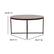 Alt View 12. Alamont Home - Hampstead Collection Coffee Table - Walnut/Matte Black.