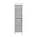 Alt View 13. Alamont Home - 4 Drawer Slim Wood Top Cast Iron Frame Vertical Storage Dresser with Easy Pull Fabric Drawers - White/Gray.