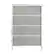 Alt View 15. Alamont Home - 4 Drawer Slim Wood Top Cast Iron Frame Vertical Storage Dresser with Easy Pull Fabric Drawers - White/Gray.