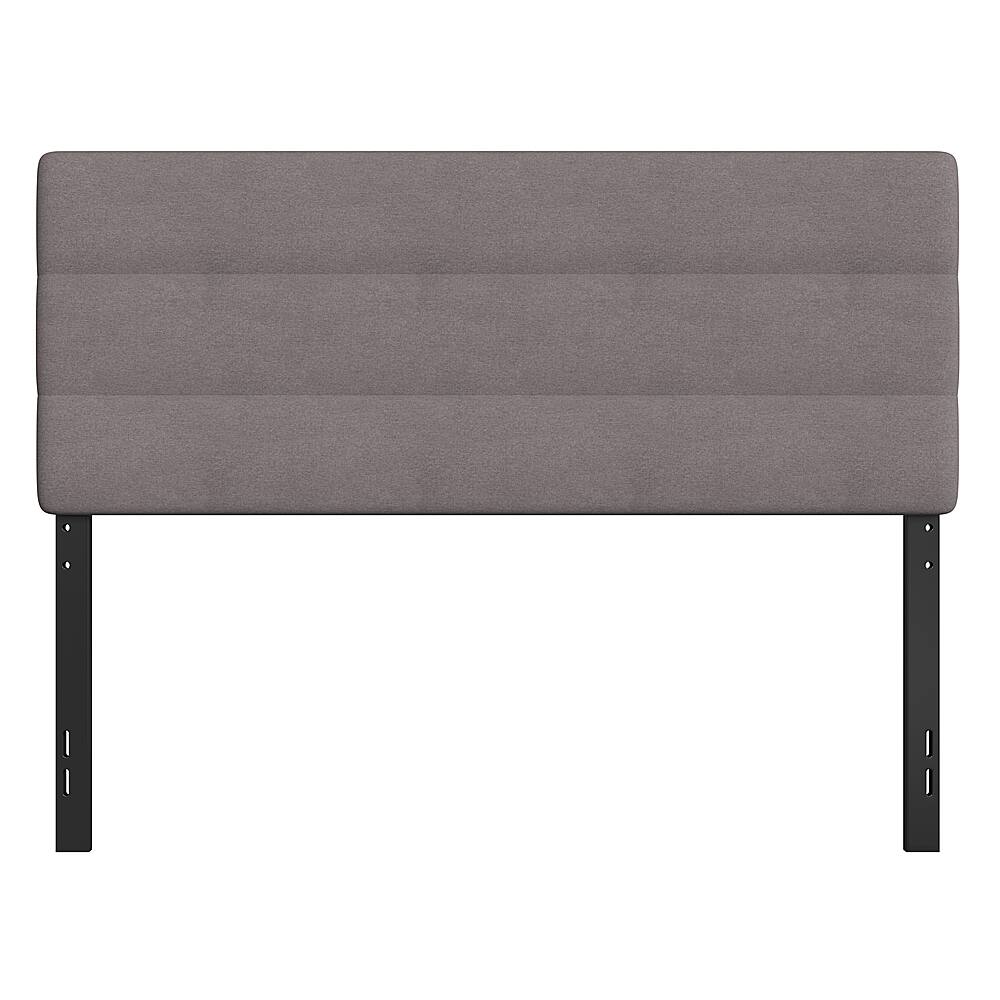 Alt View 11. Alamont Home - Paxton Queen Headboard - Upholstered - Gray.