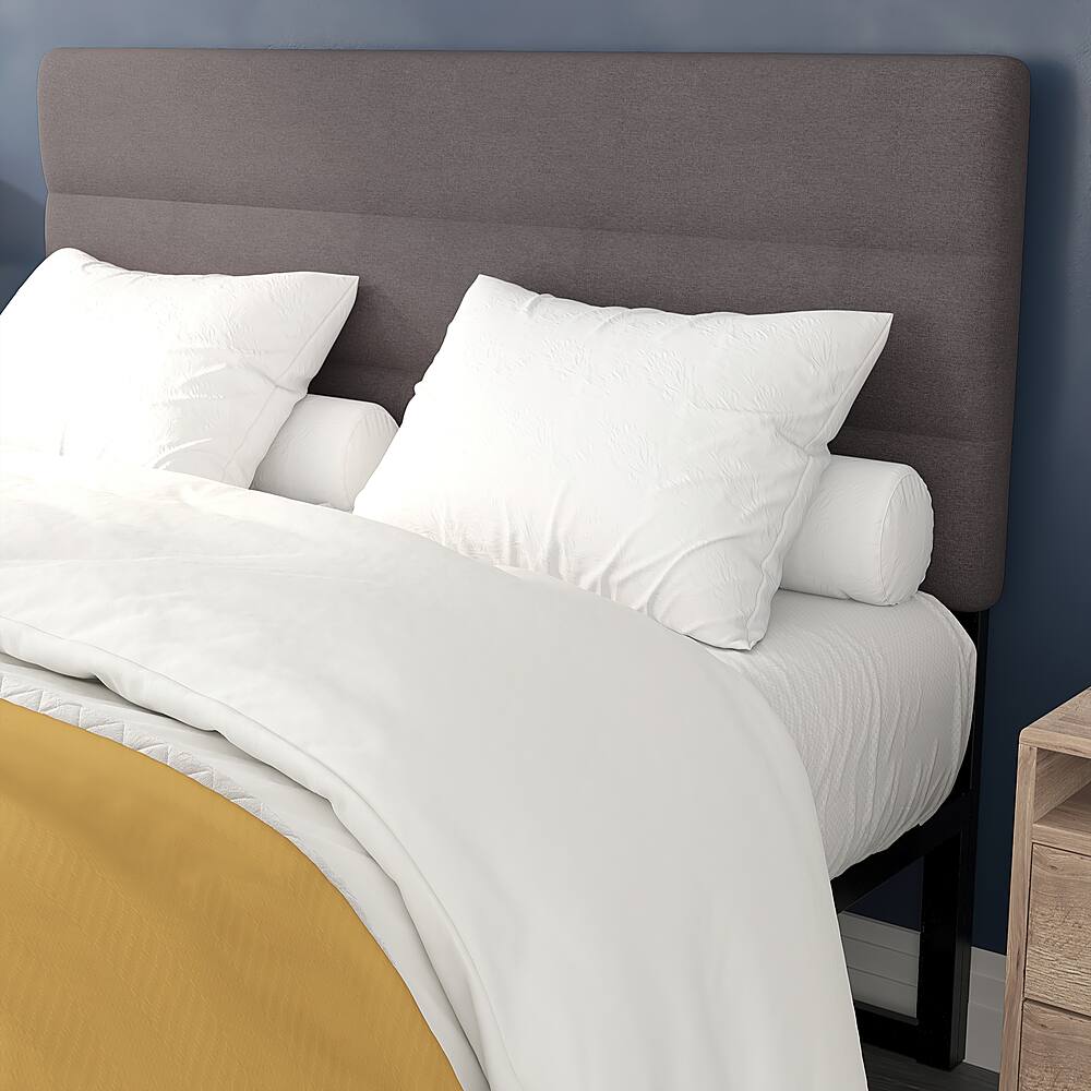 Alt View 14. Alamont Home - Paxton Queen Headboard - Upholstered - Gray.