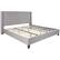 Front. Alamont Home - Riverdale King Platform Bed - Light Gray.