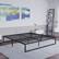 Angle. Alamont Home - Riverdale King Platform Bed - Light Gray.