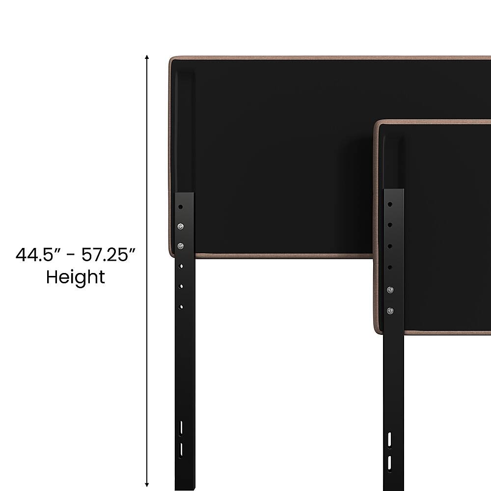 Alt View 13. Alamont Home - Paxton Full Headboard - Upholstered - Taupe.