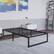 Angle. Alamont Home - Bentley King Platform Bed - Black.