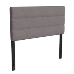 Flash Furniture - Paxton Full Headboard - Upholstered - Gray - Front_Zoom
