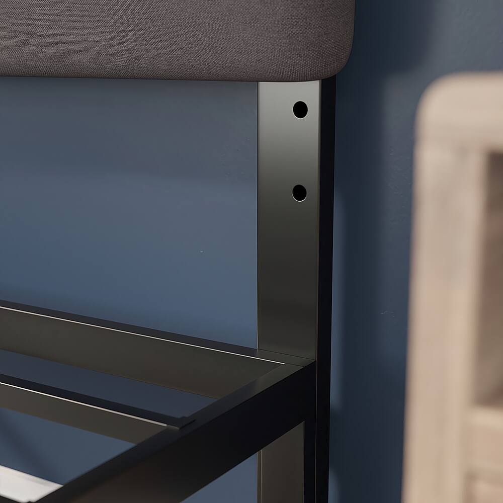 Alt View 16. Alamont Home - Paxton Full Headboard - Upholstered - Gray.