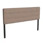 Front. Alamont Home - Paxton King Headboard - Upholstered - Taupe.