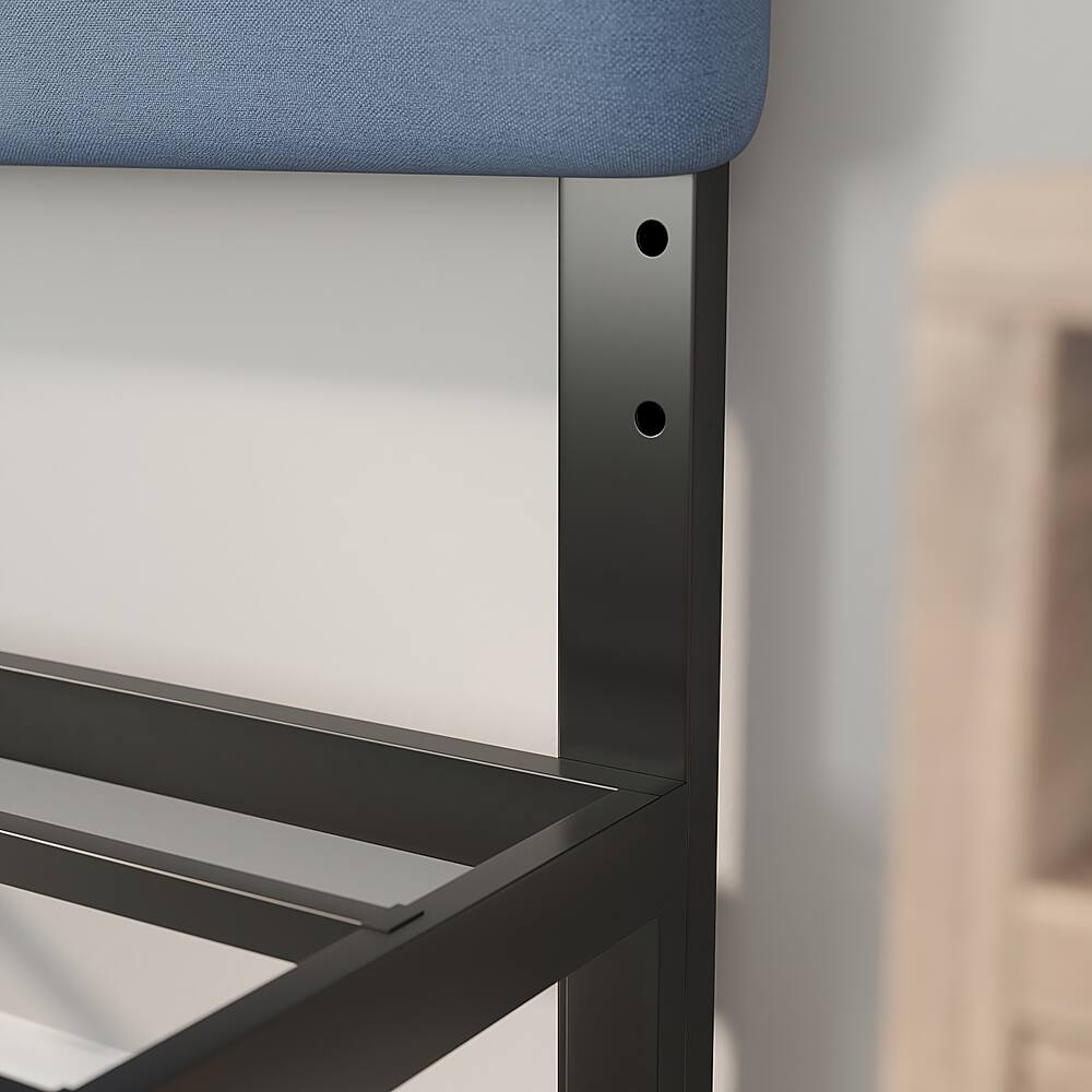 Alt View 16. Alamont Home - Paxton Full Headboard - Upholstered - Blue.