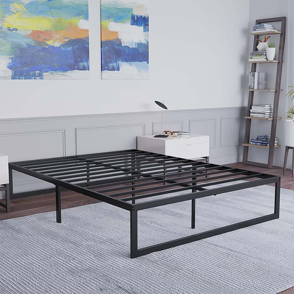 Angle View: Flash Furniture - Bentley Full Platform Bed - Black