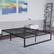 Angle. Alamont Home - Bentley Full Platform Bed - Black.