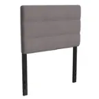 Front. Alamont Home - Paxton Twin Headboard - Upholstered - Gray.