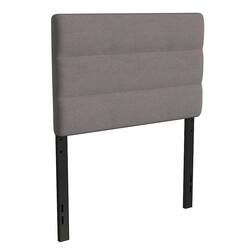 Flash Furniture - Paxton Twin Headboard - Upholstered - Gray - Front_Zoom