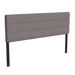 Flash Furniture - Paxton King Headboard - Upholstered - Gray - Front_Zoom