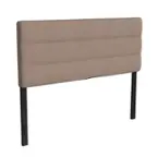 Front. Alamont Home - Paxton Queen Headboard - Upholstered - Taupe.