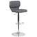 Alt View 17. Alamont Home - Contemporary Vinyl Adjustable Height Barstool (set of 2) - Gray Vinyl.
