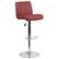 Alt View 16. Alamont Home - Contemporary Vinyl Adjustable Height Barstool with Rolled Seat (set of 2) - Burgundy.