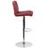 Alt View 17. Alamont Home - Contemporary Vinyl Adjustable Height Barstool with Rolled Seat (set of 2) - Burgundy.