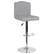 Alt View 20. Alamont Home - Bellagio Contemporary Adjustable Height Barstool (set of 2) - Light Gray Fabric.