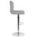 Alt View 21. Alamont Home - Bellagio Contemporary Adjustable Height Barstool (set of 2) - Light Gray Fabric.