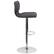 Alt View 17. Alamont Home - Contemporary Vinyl Adjustable Height Barstool (set of 2) - Charcoal Fabric.