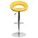Alt View 12. Alamont Home - Contemporary Vinyl Rounded Orbit-Style Back Barstool (set of 2) - Yellow.