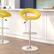 Alt View 14. Alamont Home - Contemporary Vinyl Rounded Orbit-Style Back Barstool (set of 2) - Yellow.