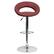 Alt View 12. Alamont Home - Contemporary Vinyl Rounded Orbit-Style Back Barstool (set of 2) - Burgundy.