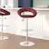 Alt View 14. Alamont Home - Contemporary Vinyl Rounded Orbit-Style Back Barstool (set of 2) - Burgundy.